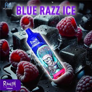 Blue Razz Ice RandM Tornado 9000