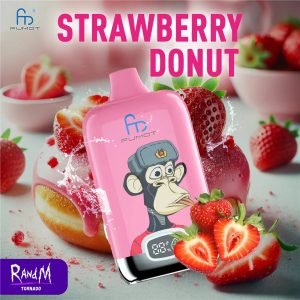 RandM Tornado 12000 Aardbei Donut