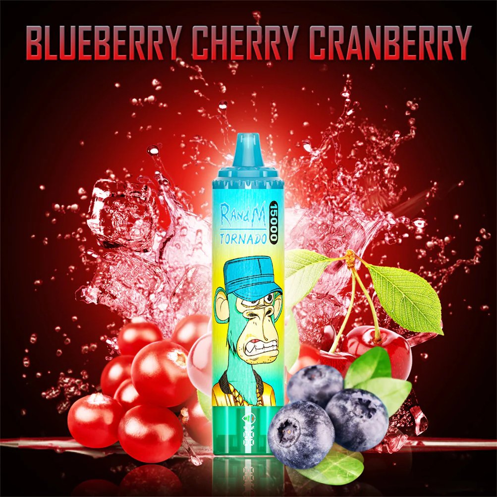 blueberry cherry cranberry randm tornado vape 15000