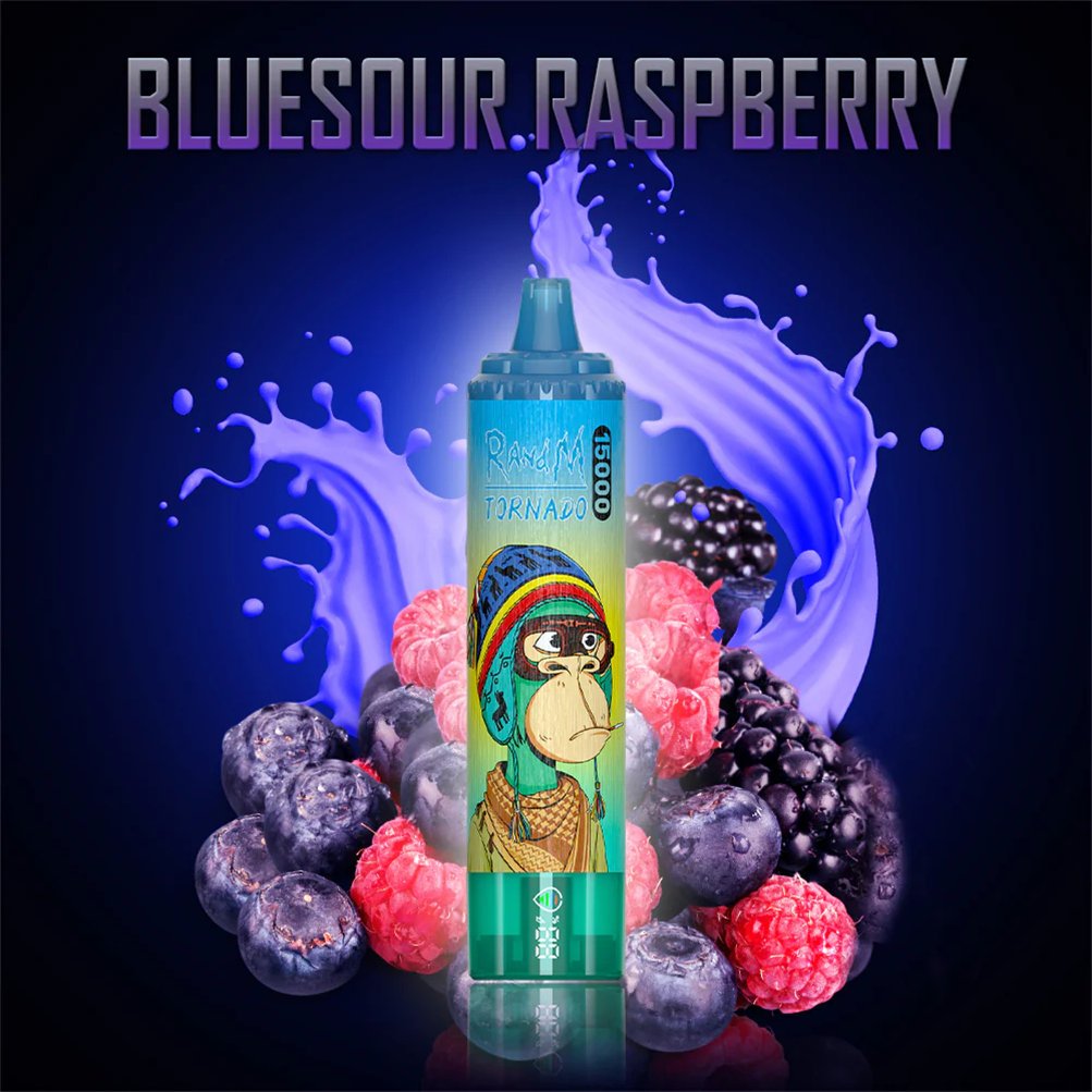 bluesour raspberry randm tornado vape 15000