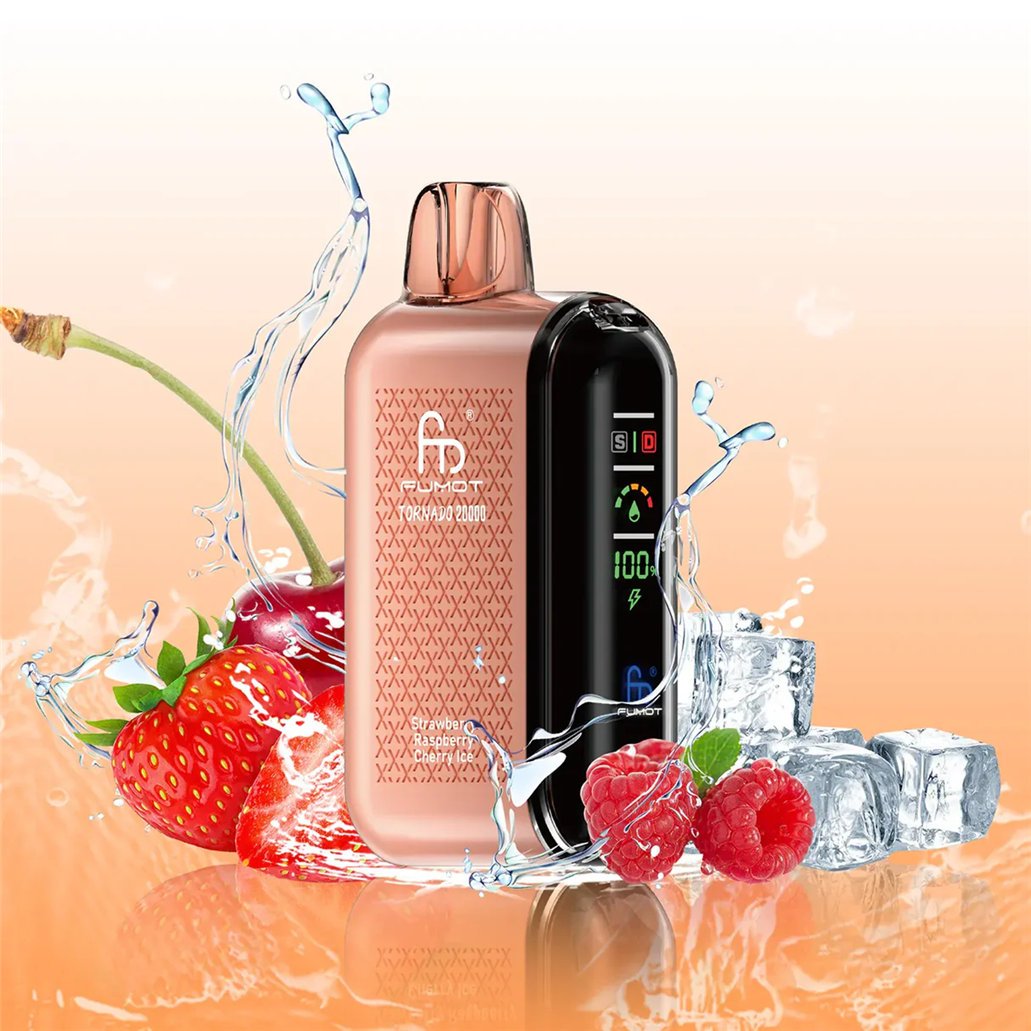 strawberry raspberry cherry ice fumot tornado 20000