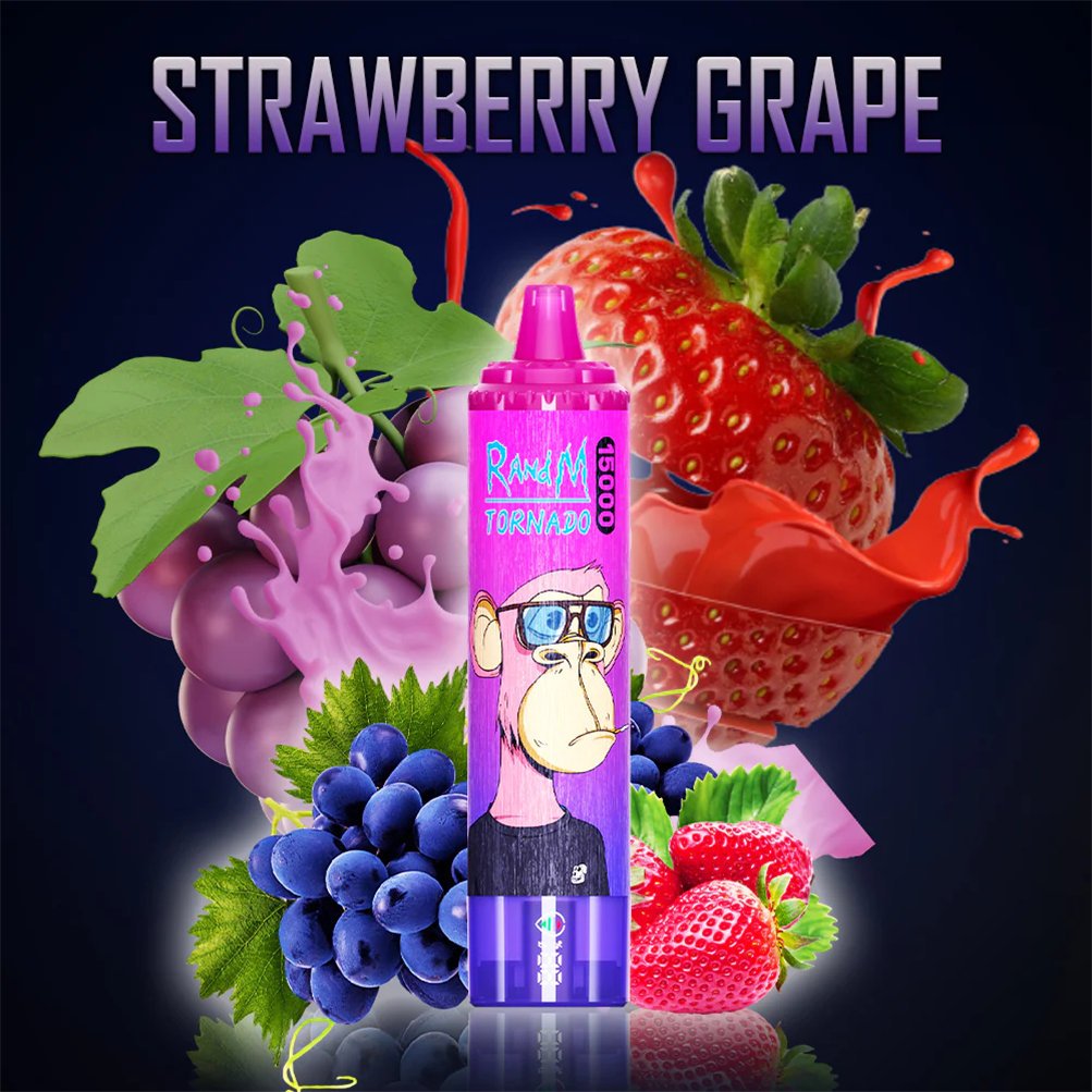 randm tornado 15000 vape strawberry grape